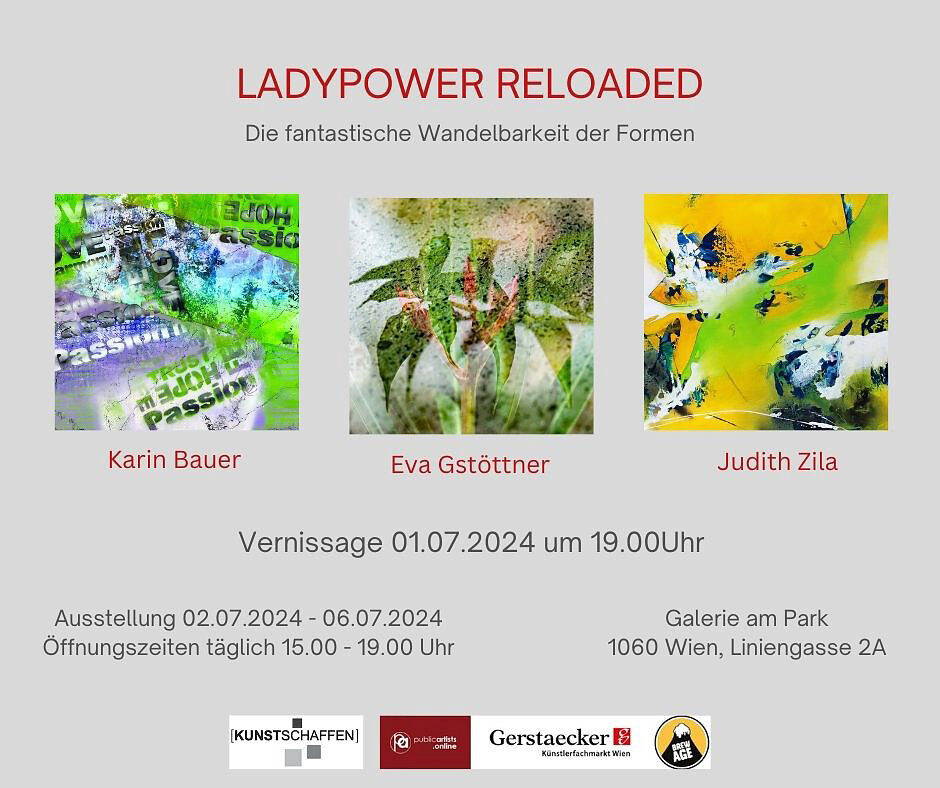 "Ladypower Reloaded" V.Kunstschaffen, Galerie am Park, Wien, 2024